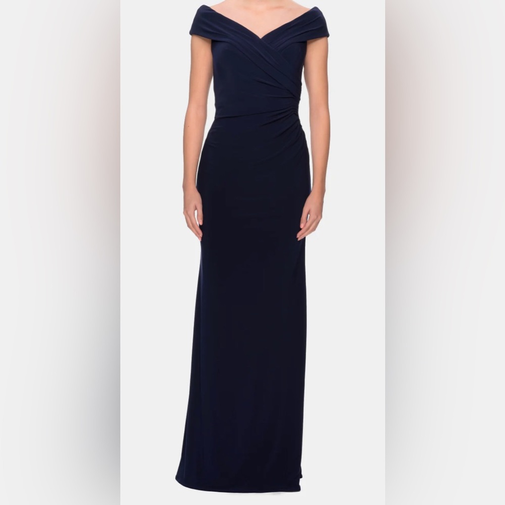 Women Navy Blue & Off-White Dress